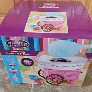 Nostalgia Pink Hard Candy Cotton Candy Maker